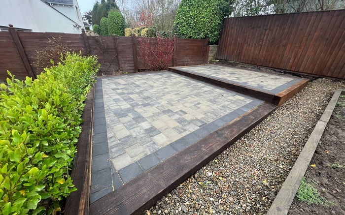 Finished patio in Hook