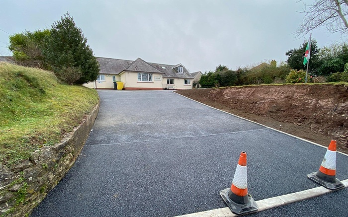 Finished tarmac driveway