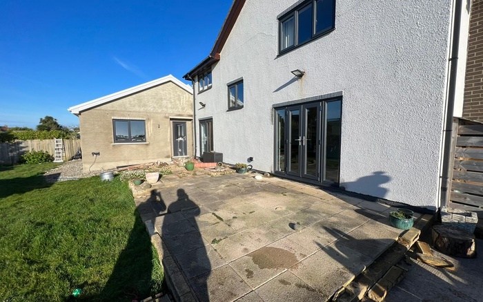 Garden before patio work