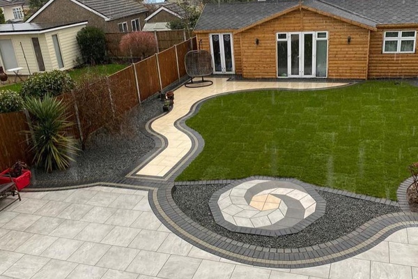 Landscaping and paving project